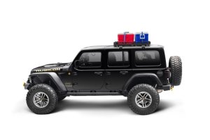 Jeep Wrangler Roof Rack - Rugged Ridge - With Basket, Low-Profile Design, Steel Construction - Black - `18-`22 Jeep Wrangler Roof Rack - Rugged Ridge - With Basket, Low-Profile Design, Steel Construction - Black - `18-`22